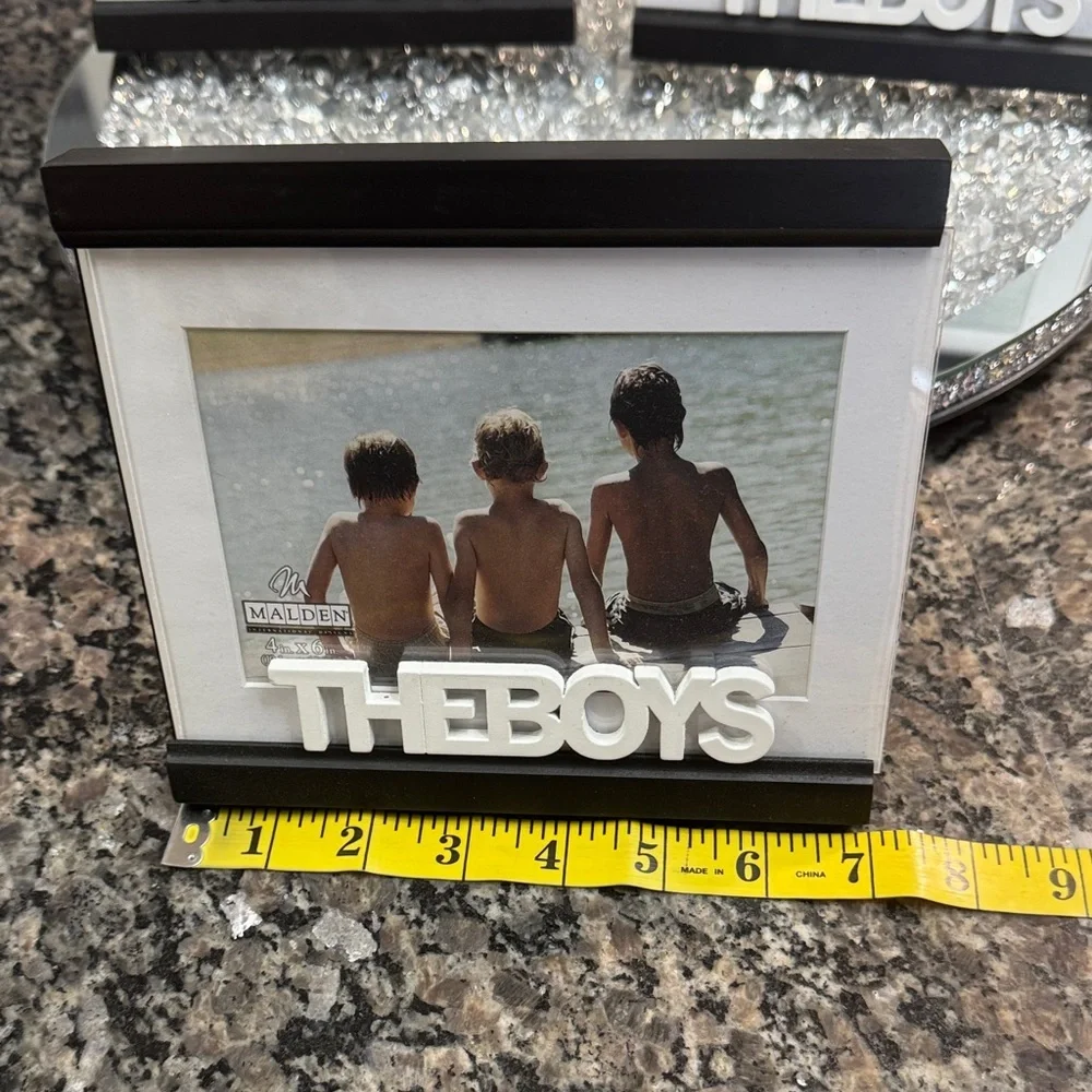 Malden Black and Silver 'The Boys' Photo picture Frame NWT set of 3 - Picture 5 of 7